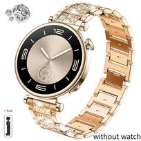 Deimantinė apyrankė Huawei GT 6 5 4 46mm 41mm apyrankė metalinė moteriška apyrankė Huawei Watch 5 4 4Pro 3 3Pro GT6 Pro GT5 GT4 GT3 GT2e Huawei GT5 Pro 42mm black