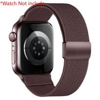 Magnetinis dirželis Apple Watch apyrankėms 11 42mm 46mm 44mm 40mm 41mm 45mm 49mm Elastinga apyrankė iwatch Serija ultra 3 2 9 8 se 3 10 44mm 45mm 49mm black