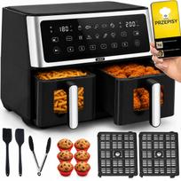 Karšto oro gruzdintuvė Yoer DualCrisp, 10 l, 2850 W, su automatinėmis programomis