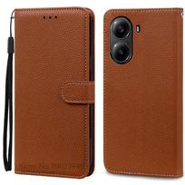 Skirta Poco X7 Pro dėklas Odinė piniginė Telefono dėklas Skirta Xiaomi Poco X7 Pro 5G Dėklas Knyga Coque Fundas Dangtelis Skirta Poco X7 Pro 5G Bamperis For Poco X7 Pro 5G ruda