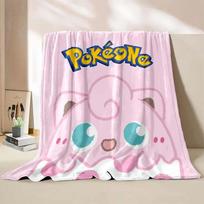 Mielas Jigglypuff spausdintas pledas Vaikams Suaugusiems Pledas Minkštas ir šiltas Patalynė Lova Sofa Lauko Kelionės Dangalas Pledas 30x40in