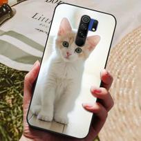 Skirta Xiaomi Redmi 9 dėklas Katė Gėlė vilkas Dangtelis Silikoninis dėklas Skirta Redmi 9 redmi9 Dangtelis Buferis 6.53  Atsparus smūgiams telefono Coque dėklas for Redmi 9 white