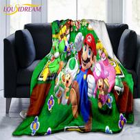 Mario Bros rašto pledas Sofos antklodės užvalkalas Kelioninė patalynė Išparduotuvė Pledas Flanelinis pledas Lovatiesė 75x90cm