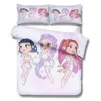 Kpop Raganų Medžioklės Merginų Grupės Antklodės Užvalkalų Rinkinys Idol Rumi Lovos Patalynės Rinkinys Teminis Miegamojo Dekoras Mergaitėms Kalėdinės Dovanos 135x200cm