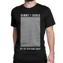 Vintažinis I Išlyginau Savo Joy Division Marškinėlius Vyrams Moterims Apvalia Kaklo Išpjova 100% Medvilnės Marškinėliai Roko Muzika Trumpomis Rankovėmis Marškinėliai Dovana Idėja Viršutiniai Drabužiai L gray
