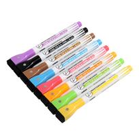 8 Color Erasable Whiteboard Markers with Eraser 0.5MM Fine Tip Magnetic Marker Pen for Whiteboards Flipchart Marker 1 black