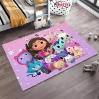 Disney Gabbys lėlių namelio kilimas, kilimėlis svetainei, miegamajam, sofai, virtuvės durų kilimėlis, dekoratyvinis kilimėlis, vaikams neslystantis grindų ilgaamžis kilimėlis, dovana 40x60cm (16x24in)