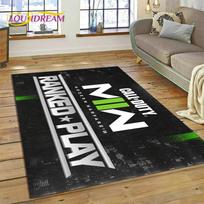 Call of Duty Karinis žaidimas Žaidėjas COD Kilimas kilimėlis Miegamojo svetainės Namų sofos dekoravimui, Vaikų žaidimų didelis dekoras Grindų kilimėlis Dovana 40x60cm( 15x23in )