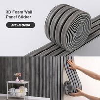 1 ritinėlis SXP putplasčio sienos lipdukas 3D sienų panelė 11 mm storio Lipnus grindjuostė, sienų apdaila Tinka visoms patalpoms 16X280Cm gray