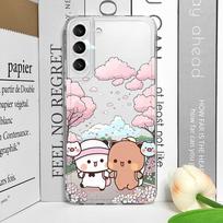 Kūrybingas mielas BUBU DUDU poros skaidrus telefono dėklas skirtas Xiaomi Redmi Note 14 Pro Plus 13 12 11 10 PRO 14C 13C 12 9T 4G 5G minkštas dėklas Redmi 9C white