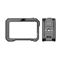 Universal Camera Cage Lightweight Aluminum Alloy Heat Dissipation Design Quick Release Horizontal Vertical Mount For Action Cameras 1 gray
