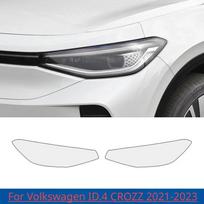 For Volkswagen ID.4 X ID.3 ID.6 CROZZ - Car Exterior Headlight TPU Protective Film Anti-scratch Repair Accessories Smoky black gray