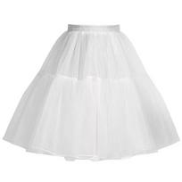 Lolita apatinio sijono su dideliu apvadu rutulinė suknelė patogi apatinė sijonėlė moterims F-45cm white