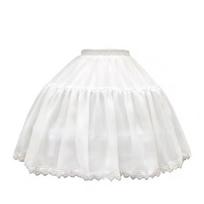 Lolita apatinio sijono su dideliu apvadu rutulinė suknelė patogi apatinė sijonėlė moterims H-48cm white