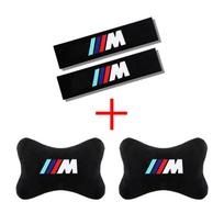 2025 Karštas automobilio saugos diržo peties paminkštinimas Apsauga kaklui Atraminė pagalvėlė BMW M Power Performance M3 M5 X1 X3 X5 X6 E46 E39 black