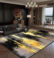 Prabangus abstraktus auksinis kilimas, minkštas, neslystantis, didelio ploto kilimas svetainei, miegamajam, sofai, tatami grindų kilimėlis 100*160cm