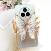 Skirta Realme 14 Pro 5G dėklas RMX5056 Šaunus pelėdos drakono tapytas dangtelis Minkštas silikoninis dėklas Skirta Realme 14 Pro Plus Realme14 Pro+ 5G korpusas Realme 14 Pro Plus beige