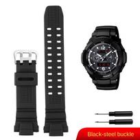 Juoda oranžinė silikoninė laikrodžio apyrankė Casio G-SHOCK 5121 GW-3500B GW-3000B GW-2000 vyrams Sportinė apyrankė Laikrodžio priedai 0mm black