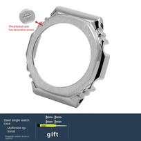 GA-2100 Laikrodžio dirželio dėklas Modifikavimo rinkinys Casio G-SHOCK Farm Oak GA2100 GA2110 GA-B2100 Modifikuotas metalinis rėmelis nerūdijančio plieno dirželis Įrankis For GA2100 or GA2110 gray
