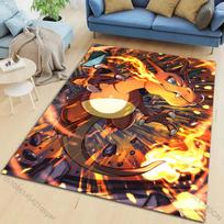 Klasikinis P-P0kém0n Charizard Spausdintas Kilimas Svetainė Miegamasis Sofa Didelio Ploto Dekoras Kilimai Vaikų Žaidimų Neslystantis Kilimėlis Nuostabios Dovanos 60x90cm (24x35in)