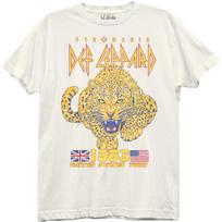 Y2k 1980-ųjų Def Leppard vyriški marškinėliai su tiesiogiai purkštu leopardo raštu 3XL beige