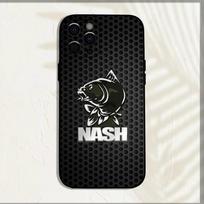 N-Nash Fishing Šaunus telefono dėklas iPhone 16,15,14,13,12,11,Pro,X,XS,Max,XR,Plus,Mini, Minkštas juodas dėklas iPhone12mini