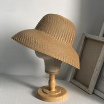 Prancūziškas retro Hepburn stiliaus moteriškas šiaudinis skrybėlė - Platus kraštas, pintas, apsaugantis nuo saulės, skrybėlė paplūdimio atostogoms vasarai 55-60cm beige
