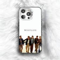 Juosta W-Westlife Dėklas telefonui iPhone 16 17 15 14 12 13 Pro Max Juodos spalvos Atsparus smūgiams dangtelis iPhone17 gray