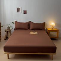Minkštas medvilninis prigludęs paklodė su gumyte Vienspalvis čiužinio užvalkalas viengulei, dvigulei, King, Queen lovai 140/150/160/180/200 Pillowcase 48x74cmx2