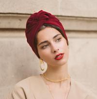 Vintažinė minkšta prancūziška turbaninė kepurė Madinga moteriška bandana galvos juosta Moteriškas plaukų uždangalas kepuraitė Moterų galvos apdangalai Musulmoniška skara kepuraitė One Size brown