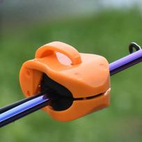 4 vnt. meškerės laikiklis, tvirtas meškerių laikymo organizatorius su saugia rankena, nešiojamas, skirtas žvejybai paplūdimyje, ežere ir valtyje 4pcs orange