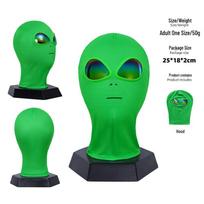 Helovino Cosplay Žalias Ateivio Kombinezonas ir Apsiausto Rinkinys One Size Adult green