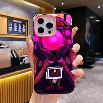 Skibidi Tualetas TV Kameros Žmogus Telefono dėklas, skirtas iPhone 17 16 15 14 13 12 11 Air Pro Max Plus, Želė, Dvigubo sluoksnio, Rožinis dangtelis iPhone 11 Pro purple