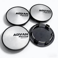 4pcs 69mm Advan Logo Emblem Badge Car Wheel Center Caps Wheel Hub Dust Cover Clips 56mm Rim Hubcaps Replace Car Accessories Advan Racing Badge&4pcs T69 Wheel Caps gray