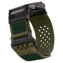 Tvirtas nailoninis dirželis Apple Watch Ultra 2 Juosta 49mm 46mm 44mm 45mm 42mm Sportinis apyrankė correa iWatch serija 10 9 7 6 5 4 8 se 44 45 46 49mm ML žalia