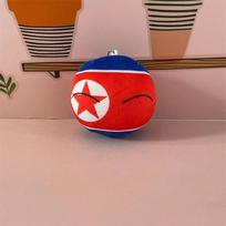 10cm Countryball pliušinis žaisliukas pakabukas Miela kimšta lėlė raktų pakabukas Namų dekoracija Minkštas daugiatautis dizainas 10cm red