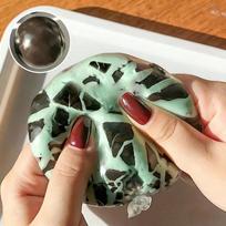 Naujas Traškus Šokoladinis Asmr Rankų Darbo Kamuoliukas Streso Nerimo Malšinimo Lėtai Atšokantis Minkštas Suspaudžiamas Sensorinis Fidget Dovana Vaikams Suaugusiems black