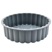 Apvali silikoninė kepimo forma 20 x 6 cm, pilka