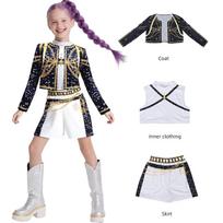 Merginos Zoey Cosplay Merginų Grupė Rumi Vaikų Kostiumas Mira Apranga Mėgstamiausi Sceniniai Drabužiai Helovinas Animacinis Filmas 160CM black