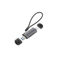 Kortelių skaitytuvas Conceptronic BIAN05G USB-C / USB-A, SD / MicroSD, pilkas