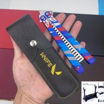 VALORANT žaidimo aksesuaras Žaislas, Yoru stilingos drugelio šukos, 23CM (9,05 colio), metalinis ašmenys, neaštrūs, drugelio peilio treniruoklis blue