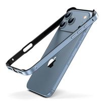 Aliuminio Metalinis Bamperis Dėklas Skirtas iPhone 17 Pro Max Air 15 16 Pro Max 14 13 12 Pro Max Plus 15Plus 14Plus Telefono Aksesuarai Etui iPhone 17 dangaus mėlyna spalva