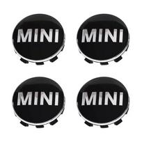 4 VNT. 54mm 56mm Automobilio ratlankio centriniai dangteliai Dangtelis ant ratlankio Ženklelis Emblema BMW Mini Cooper One JCW R56 R50 R53 R55 R57 R60 F54 F55 ypbhr22 black