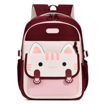 Kawaii Katės Spaudinys Didelės Talpos Mokyklinė Kuprinė Nailoninė Unisex Urbanistinio Minimalistinio Stiliaus Knygų Kuprinė Studentams 14 Colių Nešiojamojo Kompiuterio Kuprinės gray