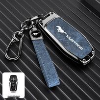 Ford Mustang raktų dėklas - Metalinis elektrinio žirgo automobilio modifikacijos raktų apvalkalas vyrams black