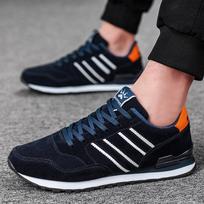 Nauji aukštos kokybės vyriški sportbačiai Odiniai laisvalaikio batai Ruduo 2025 Nauji kvėpuojantys vyriški batai Tenis Vyriški plokščiapadžiai batai Zapatillas Hombre 43 mėlyna