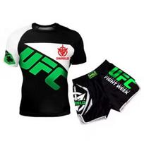 Mens Compression MMA Boxing Training Set Short Sleeve Rash Guard Shorts Combat Sports Fitness Kids L Recommended Height 110cm