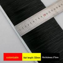 Antistatinis nailono šerių durų sandarinimo šepetys - aliuminio lydinio, dulkėms atsparus, pramoninis juostinis šepetys spintelėms H-type + Hair length 120mm 1 meter/piece