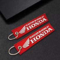 1PC High-Grade Motorcycle Keychain Suitable for Honda Keychain NSS350 CM300 CB500 CB650R CB190 Motorcycle Key Pendant Decoration red