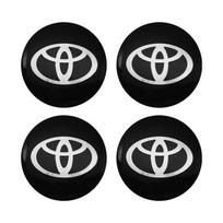 For Toyota Rav4 Yaris Avensis Corolla Camry crown 56mm 57mm 60mm 62mm 4Pcs Car Wheel Center Hub Cap Rim Cover Stickers Accessory black